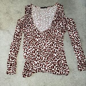 Boston Proper Animal Print Top - S
